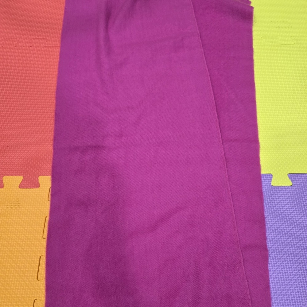100% Cashmere Scarf Pink Magenta Made in Japan Luxury Soft Winter Wrap Fringe